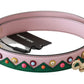 Elegant Beaded Leather Shoulder Strap