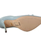 Elegant Light Blue Leather Pumps
