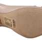 Elegant Light Pink Leather Pumps
