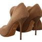 Chic Wool Eelskin Stiletto Booties