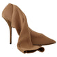 Chic Wool Eelskin Stiletto Booties