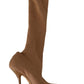 Chic Wool Eelskin Stiletto Booties