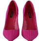 Elegant Pink Tulle Mesh Heels Pumps