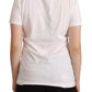 Chic White Cotton Tee with D&G Motif