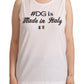 Elegant Sleeveless Cotton Top