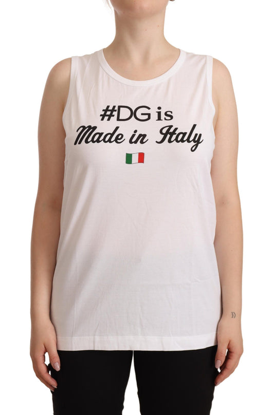 Elegant Sleeveless Cotton Top