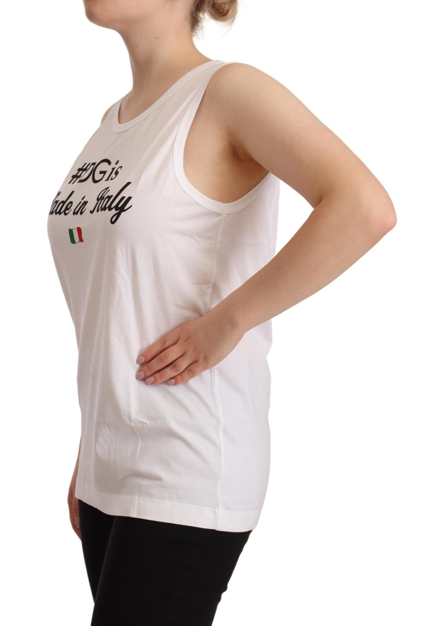 Elegant Sleeveless Cotton Top