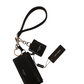 Sleek Black Leather AirPods Case