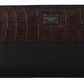 Elegant Textured Leather Continental Wallet