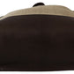 Beige Luxury Leather Tote for Men