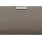Beige Continental Zip Leather Wallet