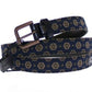 Sleek Blue Italian Designer Belt