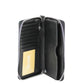 Jet Set Large Black Signature PVC Flat Multifunction Wrist Wallet