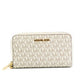 Jet Set Large Vanilla Signature PVC Flat Multifunction Wrist Wallet