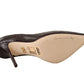Elegant Crocodile Leather High Stiletto Pumps