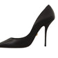 Elegant Black Devotion Leather Pumps
