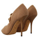 Champagne Crystal Stiletto Pumps