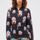Black Cotton Women Sweater
