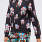 Black Cotton Women Sweater