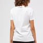 White Cotton Women T-Shirt