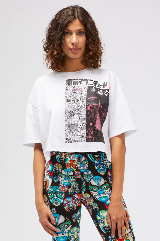 White Cotton Women T-Shirt