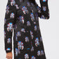 Black Polyester Women Coat
