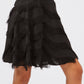 Black Polyester Women Skirt