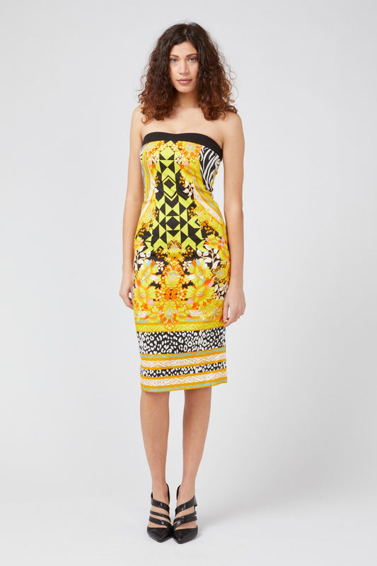 Yellow Cotton Women Dress