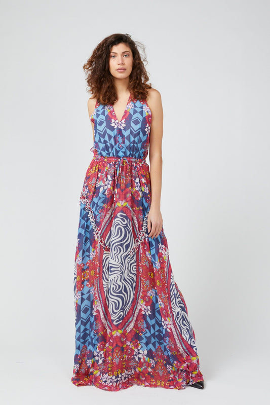 Fuchsia Viscose Women Dress