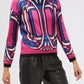Fuchsia Cotton Women Sweater