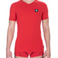 Red Cotton Men T-Shirt
