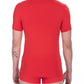 Red Cotton Men T-Shirt