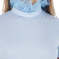 Light-Blue Cotton Women Top