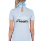 Light-Blue Cotton Women Top
