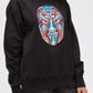 Black Cotton Women Sweater
