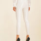 White Polyester Women's Trouser