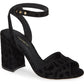 Black Synthetic Women Sandal