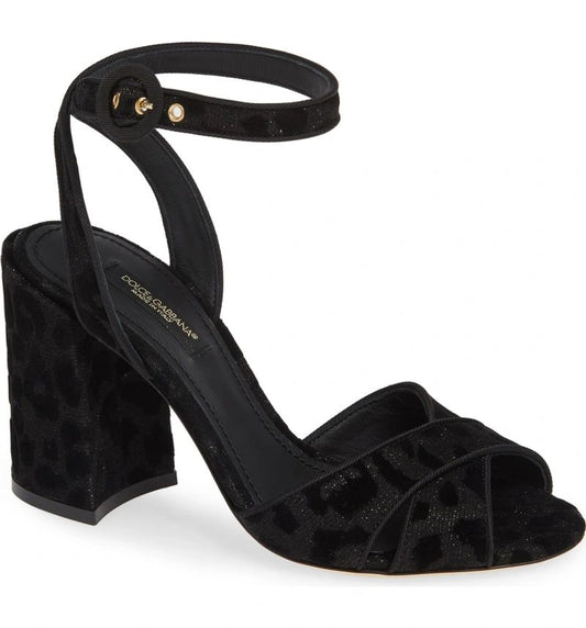 Black Synthetic Women Sandal