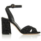 Black Synthetic Women Sandal