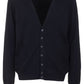 V-Neck Buttoned Knitted Cardigan