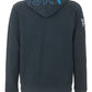 Blue Cotton Men Sweater