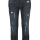 Dark Blue Cotton Men's Jean