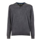 Black Cotton Men Sweater