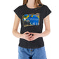 Black Cotton Women T-Shirt