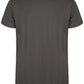 Chic Gray Round Neck Tee with Front Print