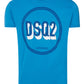 Blue Cotton Men T-Shirt