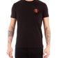 Black Cotton Men T-Shirt
