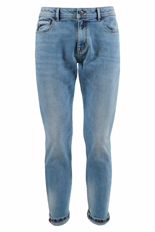 Blue Cotton Men Jeans
