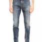 Sleek Navy Distressed Cool Guy Jeans