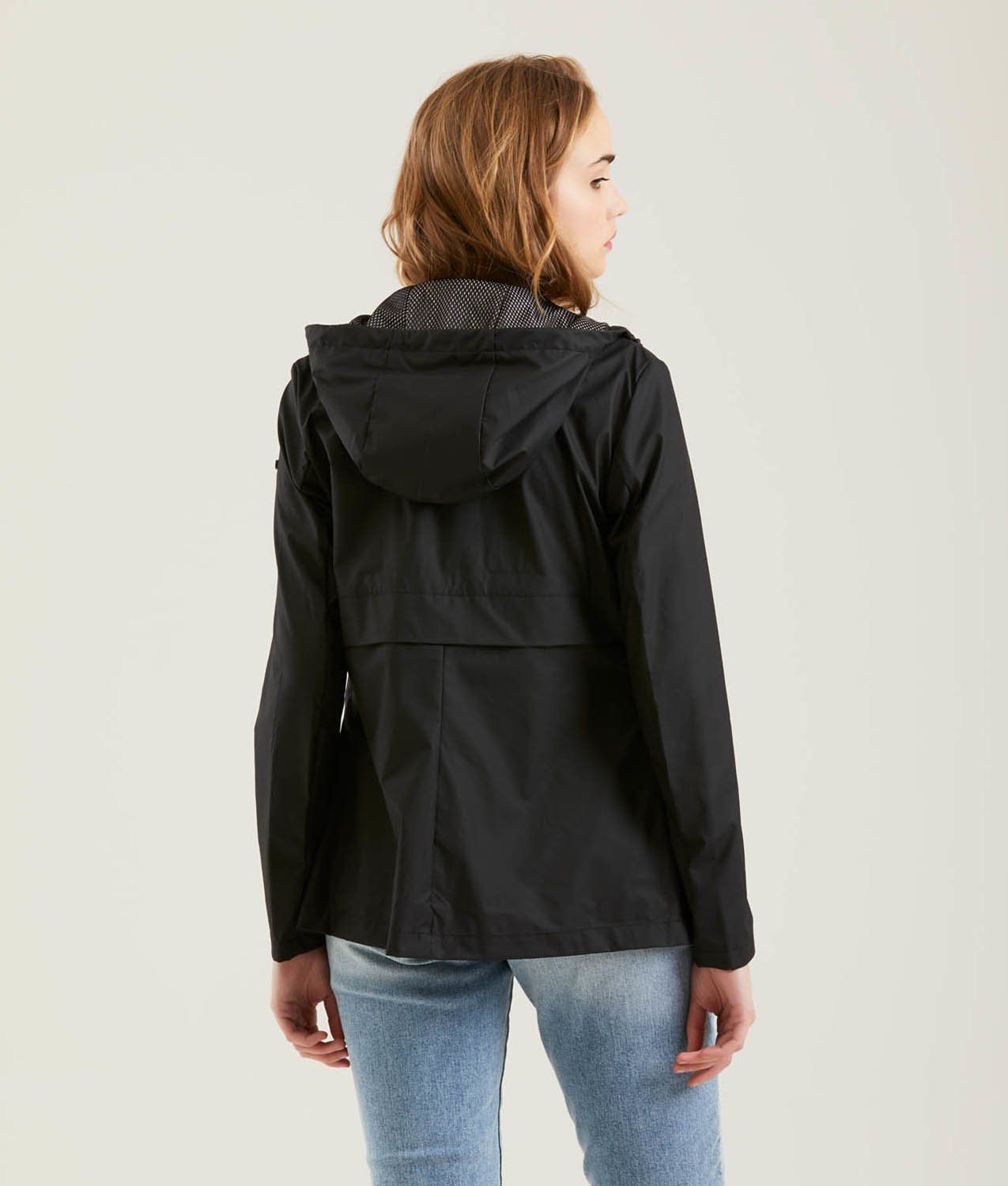 Black Polyester Women's Jacket